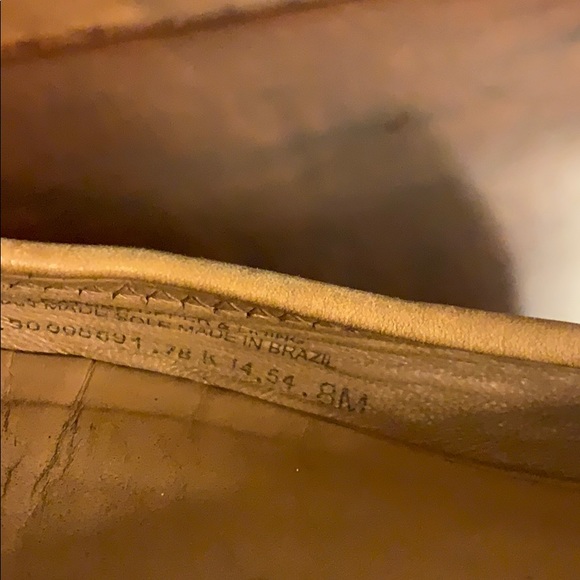 TORY BURCH Reva Tan Leather Ballet Flats 8 - Picture 5 of 7